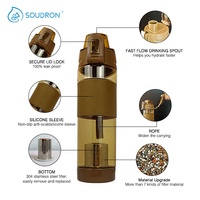 Botol Air Alkali Hidrogen CAMAZ 650ml, Botol Mineral Alkali, Botol Air Filter Olahraga Luar Ruangan, Flask Alkali