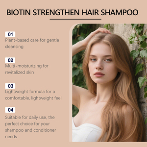 Biotin <b>shampoo</b> gently cleanses plumps moisturizes the scalp refreshes and moisturizes - Product Image 4
