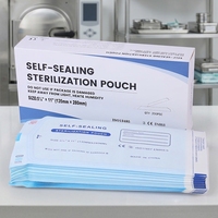 Papier médical 60 g/m²/70 g/m² + Film composite médical CPP/PET vert/bleu/blanc 90 mm*260 mm, pochette stérile auto-scellante Micoom