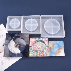 3 tailles différentes de cendrier carré en résine <span class=keywords><strong>s</strong></span>échée pour fleurs décoratives DIY Moule de <span class=keywords><strong>base</strong></span> pour pot de fleurs Moules en résine époxy pour bijoux - Product Image 1