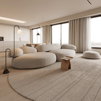 Canapé modulaire en tissu de style moderne créatif Wabi-Sabi, design unique en forme de galets, salon, villa, ensemble de meubles, même style que les influenceurs