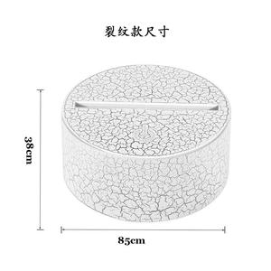 Lámpara Nocturna LED 3D <span class=keywords><strong>de</strong></span> San Judas, Jesús Malverde, Jesucristo, Base Agrietada, 7 Colores, Cable USB, Batería, Interruptor Táctil, la Mejor - Product Image 4