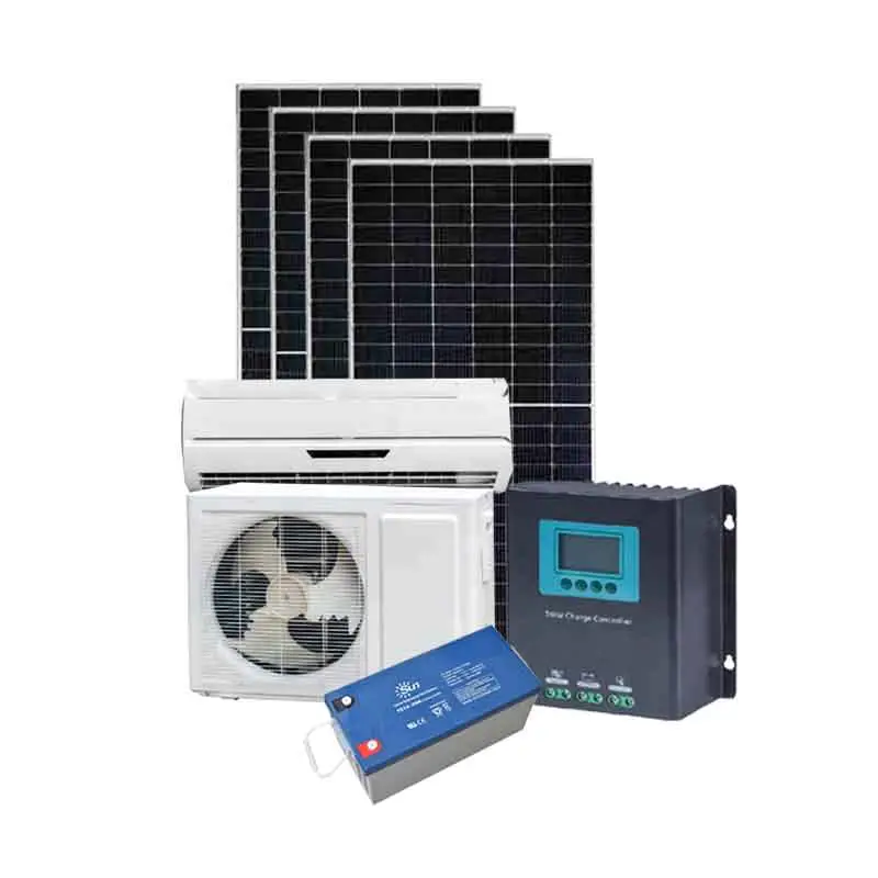 Aire acondicionado con Panel de 250W, sistema Solar Ac 18000BTU