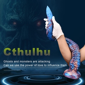 YOCY New Alien Tentacle Anal Plug Long Thick Dildo Spiral Silicone <b>Large</b> Butt Plug Suction <b>Cup</b> Anal Dilator Sex Toy Men Women - Product Image 5
