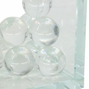 Fermalibri in Vetro a Forma di Sfera, Decorazione Moderna per Libreria, Accessorio per Scrivania Casa e Ufficio - Product Image 4