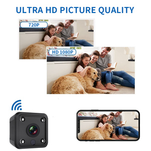 Mini Telecamera WiFi HD, Piccola Telecamera Wireless Quadrata per Sicurezza Domestica, Visione Notturna a Infrarossi, Videocamera IP per Interni ed Esterni - Product Image 4