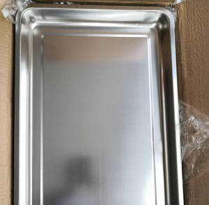 Bandeja de Horno Baja de Acero Inoxidable 304 al por Mayor de Fábrica, Bandeja Metálica Anticorrosión para Panadería, Cocina Doméstica y Restaurantes - Product Image 5