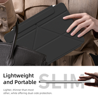 Kenke Origami Y Fold Magnétique PU Cuir Smart Auto Sleep Wake Cover Case pour iPad Pro 7th 13 Inch