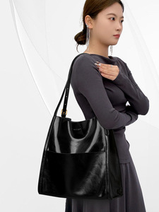 Nuevas Bolsas de Mensajero de Alta Calidad para Mujer, Bolsos de Mano de Cuero Genuino, Bolsos Cruzados, Bolsos de Hombro para Mujer, Bolsos Tote con Asa Superior - Product Image 3