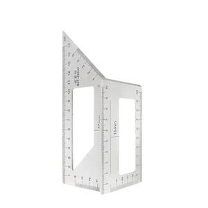 Multi-Functional Woodworking Ruler Measuring Tool for Carpentry 45 90 Degree Marking Ruler T-Shaped <strong>Combination</strong> <strong>Square</strong> - Product Image 2