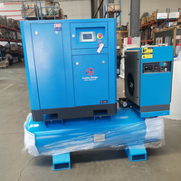 Compresseur d'air à vis intégré 8 bars 22 kW 4-en-1 avec sécheur pour découpe laser