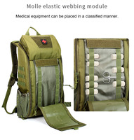 Sac à dos tactique unisexe imperméable avec doublure en PVC et cadre externe pour les voyages en plein air, le camping, la survie, la chasse, la trousse de premiers soins