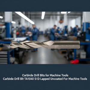 Foret en carbure TA1040 5xD non revêtu pour machines-outils - Product Image 3