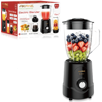 AKANE A.81465 Elektrische blender 500W 1,5L glazen kan 24000RPM 4-in-1 elektrische blender/mixer met snelle start en eenvoudige reiniging
