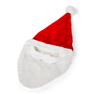 Giáng sinh ông già Noel ria mép trang trí Santa <span class=keywords><strong>hat</strong></span> với râu bên trang trí nguồn cung cấp - Product Image 2