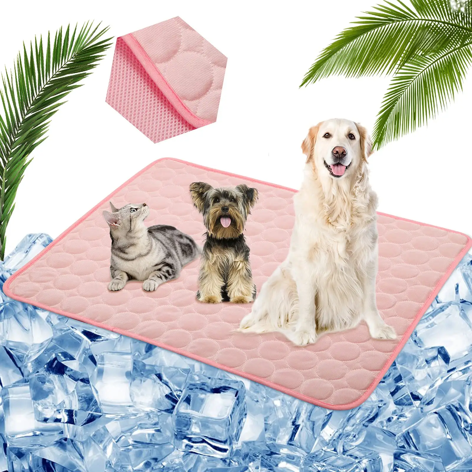 Pet Travel Detachable Foldable Portable Oxford Waterproof Dog Bed Pet Dog Cooling Mat