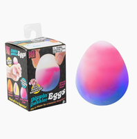 Mainan Penghilang Stres Bentuk Telur Paskah dari Karet ODM dengan Pemulihan Lambat untuk Anak-anak NeeDoh Dippin Dazzler Egg