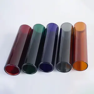 Borosilicate Glass Tube For Smoking Pink Amber Green Yellow Clear Glass Tubing Custom Colored Glass Tips Tubes