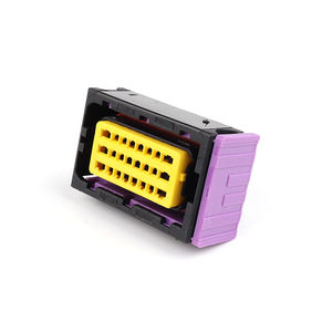 מפעל אספקת רכב ecu מחבר זכר כדי מסופי תיל נקבה עם התנגדות מגע 5 מ 'עשוי דיור פלסטיק ו-PC - Product Image 4