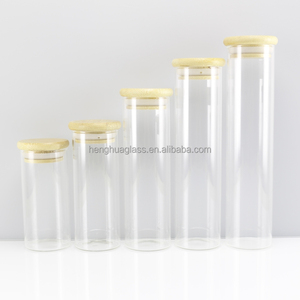 Hochwertige Borosilikatglas-Reagenzgläser 50ml 60ml 90ml 100ml 120ml Glasbehälter für Kräuter, Gewürze, Safran, Zündhölzer, Vanilleschoten-Aufbewahrung - Product Image 1