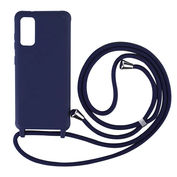 Frosted Soft Tpu Silicone Mobile Phone Cases With Lanyard Shockproof Anti Scratch Phone Case For Iphone 14 Pro Max
