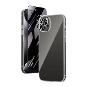 Funda de Vidrio AGC Japonés 3 en 1 con Protección Total y Dureza 9H para 17/16/15/14/13/<span class=keywords><strong>12</strong></span>/11 Pro, Antihuellas y Antiaceite - Product Image 2
