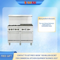 Barbecue au gaz commercial Core Pro 4 brûleurs 24 pouces en acier inoxydable certifié ETL CE, four statique 256 000 BTU