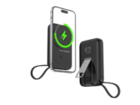Batterie externe portable 10000 mAh avec support, charge rapide PD 22,5 W personnalisée en usine, PowerBank magnétique sans fil pour iPhone 17