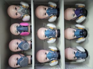 सिलिकॉन सामग्री 7502 आधा चेहरा गैस मास्क 7-टुकड़े श्वसन पूर्ण सेट पुनः प्रयोज्य गैस मास्क श्वसन - Product Image 3