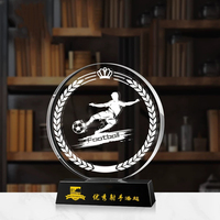 Nouveau MVP Sports trophée personnalisé médailles cristal basket-ball Football Golf balle joueur gravé votre Design Awards pour Club