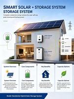 Kit Penyimpanan Energi Surya Rumah Tangga, Sistem Cadangan Daya Rumah Tangga PV Atap Hibrida yang Dapat Ditumpuk