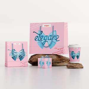 Sacs d'emballage de boutique exquis personnalisés, style classique durable avec poignée en ruban, logo en carton de qualité - Product Image 3