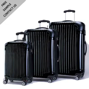 Лидер продаж, популярный чемодан на колесиках, прочный пластиковый чемодан, наборы из 3 предметов, чемоданы на колесиках для мужчин и женщин