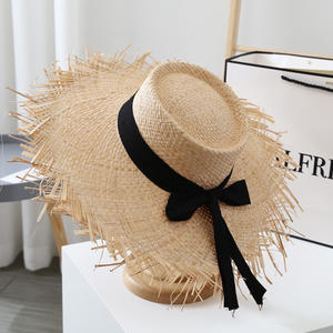 เบสบอลพรางพับเรียงรายสแตนลี่ Raffia สีร่างกาย Porkie ขายส่งหมวกถังฤดูร้อน - Product Image 1