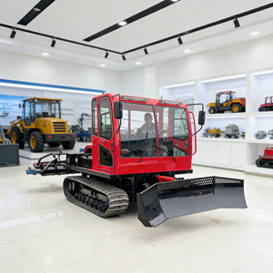 Compacteur de neige sur chenilles Ruibote à moteur diesel, machine de pavage robuste pour l'entretien des routes enneigées des stations de ski en hiver - Product Image 1