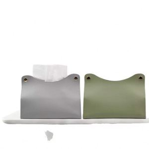 Boîte à mouchoirs de luxe faite à la main, support portable pour serviettes en papier de bureau, forme carrée, décoration intérieure, salle de bain, voiture, restaurants, hôtels - Product Image 4