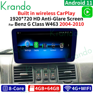 Krando วิทยุติดรถยนต์แอนดรอยด์10.25นิ้วสำหรับ <span class=keywords><strong>Mercedes</strong></span> Benz G G63 W463 AMG <span class=keywords><strong>1997</strong></span> - 2012 autoradio ระบบนำทางรถยนต์จีพีเอสแบบไร้สาย - Product Image 2