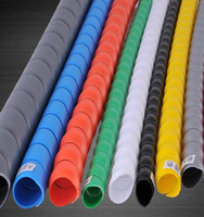 Protector de manguera hidráulica de alta presión con manguito flexible en espiral para protección de mangueras