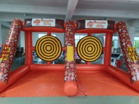 Jeux gonflables de lancer de hache double Carnival, jeux de tir interactifs, lancer de hache double voie pour enfants et adultes