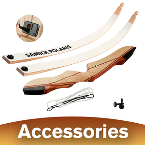 Arco Ricurvo Samick Polaris 48 Pollici in Vendita, Set con Riser in Legno e Flettenti Laminati Bianchi per <span class=keywords><strong>Arcieri</strong></span> Principianti - Product Image 2