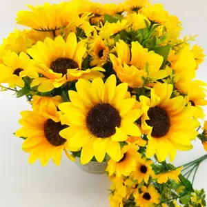 Tournesol artificiel bouquet de fleurs artificielles en soie soleil fleurs en soie de fleur de marguerite