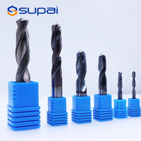 Foret de perçage CNC en carbure à 2 cannelures de haute qualité HRC55 pour le travail des métaux et du bois, disponible en OEM, taille personnalisable