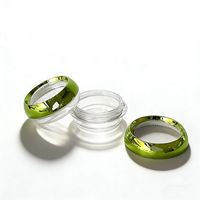Emballage de produits de santé et de soins de la peau en poudre de médecine chinoise en capsule ronde verte à la mode 20g30g