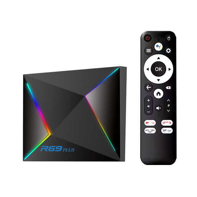 Wholesale 4K 3D R69 Plus Android 14 Set Top Box Octa Core Media Player 4GB TV Box