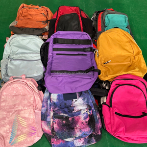 A20 all'ingrosso a buon mercato misto Nylon e tela di marca zaini di seconda mano adulti buone condizioni borse usate imballate alla rinfusa - Product Image 2