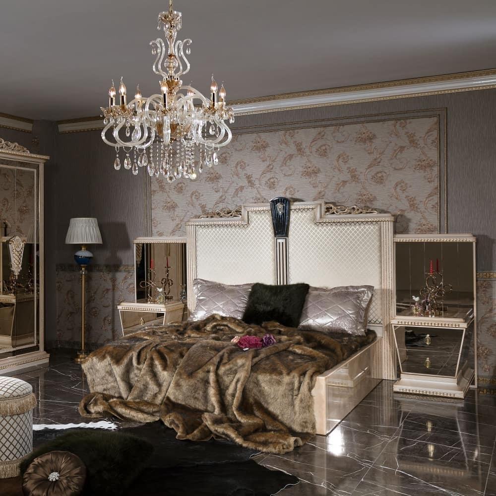 Verified Supplier King Canopy Bed Gold Luxury Royal Design | Alibaba.com, image size:1000x1000