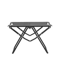 Table pliante tactique de camping en plein air - Meubles de pique-nique portables pour l'extérieur, en acier carbone épaissi, équipement complet