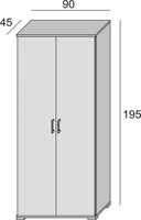 Armoire en bois moderne à 2 portes, 4 étagères réglables et tiroirs, idéale pour chambre, salon, bureau à domicile et hôtel - Meilleures ventes