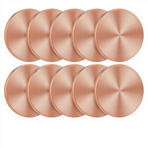 Pièces vierges en cuivre finition brossée pour estampage, gravure personnalisée, étiquettes de bijoux, jetons, médailles, pendentifs, pièces de collection, design moderne - Product Image 1