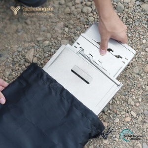 Estufa de leña portátil para exteriores Kanto, multifuncional, de acero inoxidable, desmontable, para acampar y asar. - Product Image 2